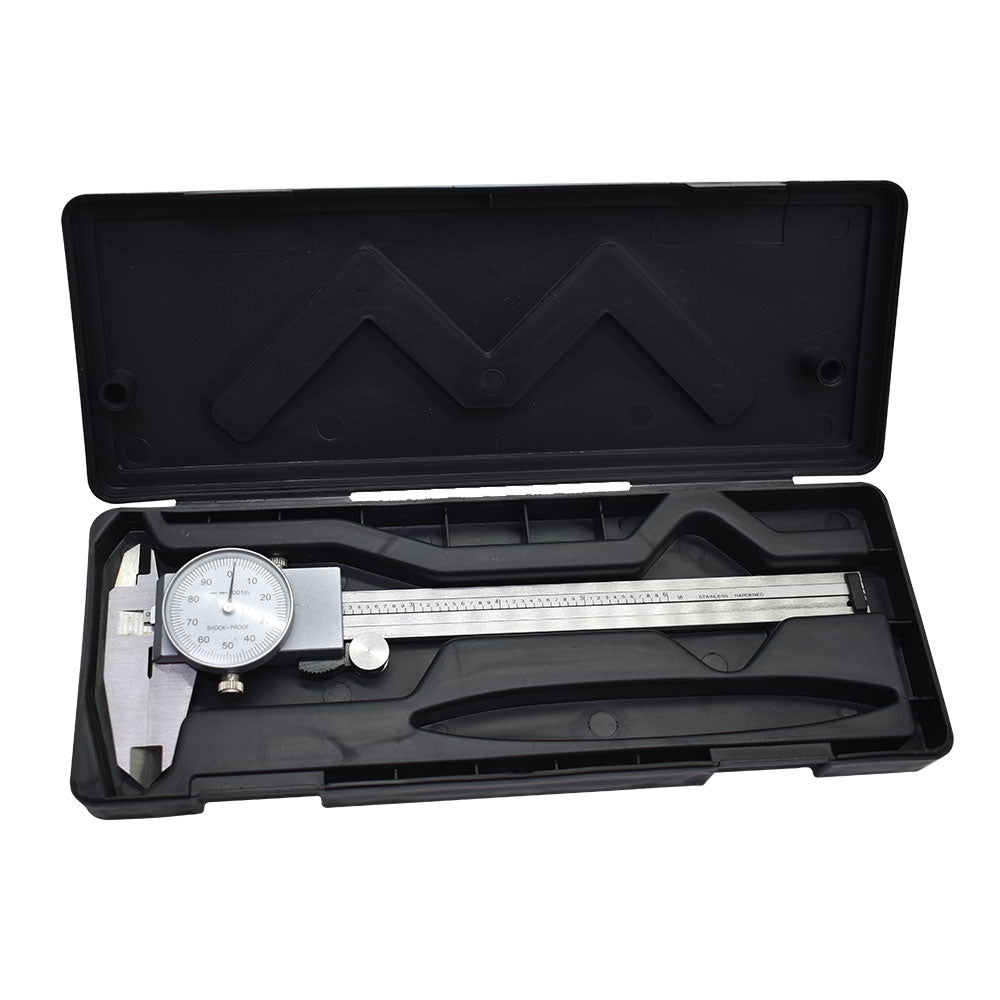 Findmall 6 In / 0.001 In Dial Caliper Stainless Steel Shockproof Of One Inch New