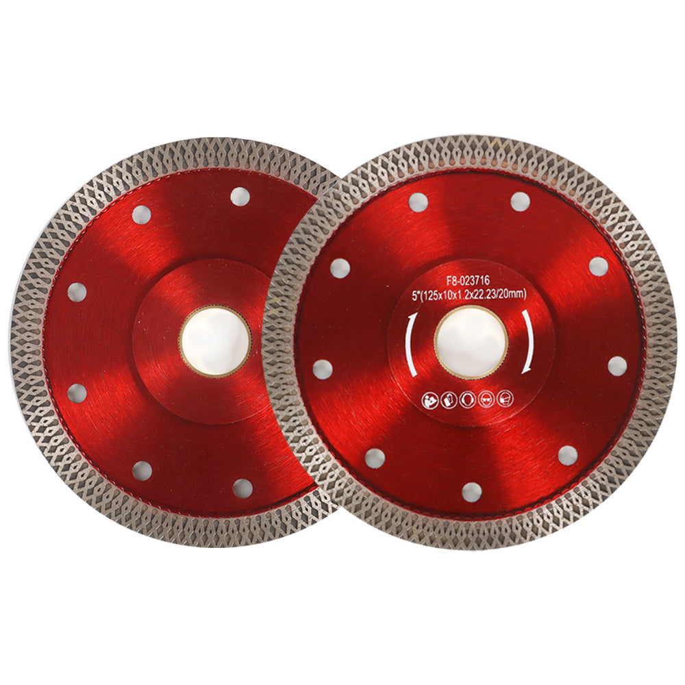 Findmall 5" Cutting Diamond Saw Blade For Porcelain Tile Granite Marble Stone