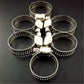 100 Pcs 3/4"-1"Stainless Steel Adjustable Drive Hose Clamps Fuel Line Worm Clips FINDMALLPARTS