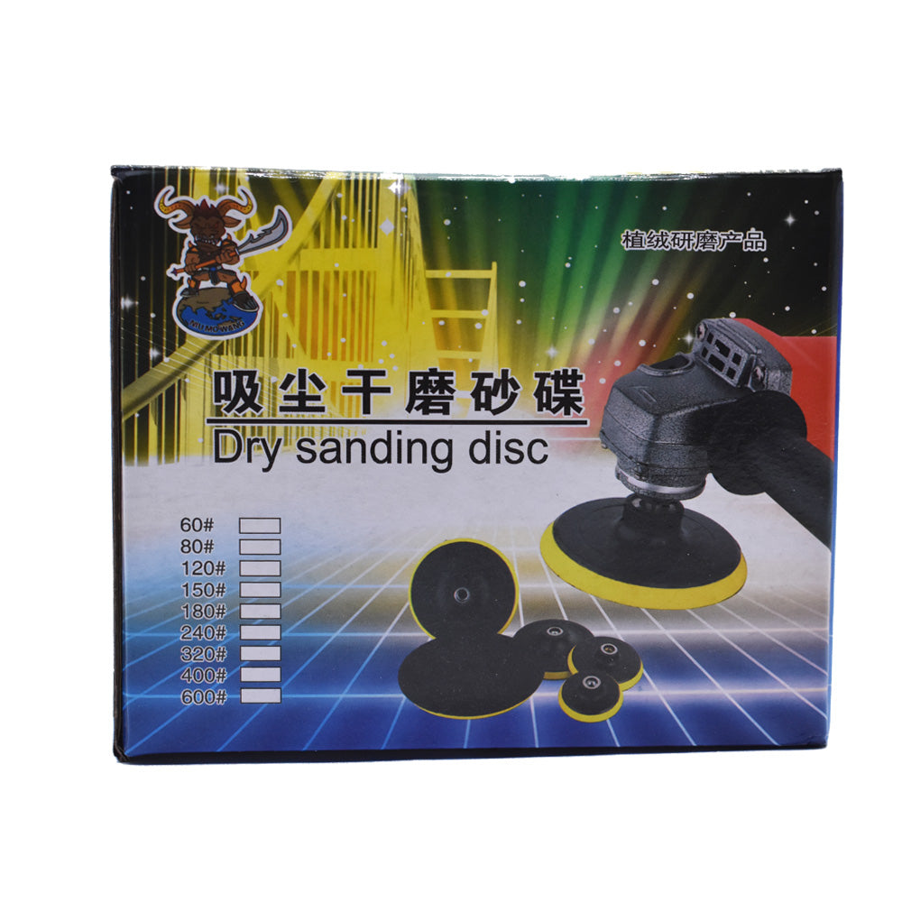 100Pack 6" Sanding Disc NO-Hole Hook & Loop Sanding Discs Grit 120 Sand Paper FINDMALLPARTS