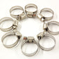 100Pcs 1/2"-3/4" Adjustable Drive Hose Clamps Fuel Line Worm Stainless Steel FINDMALLPARTS