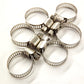 15 Pcs 3/8"-1/2" Stainless Steel Drive Hose Clamps Fuel Line Worm Clips (8-12mm) FINDMALLPARTS