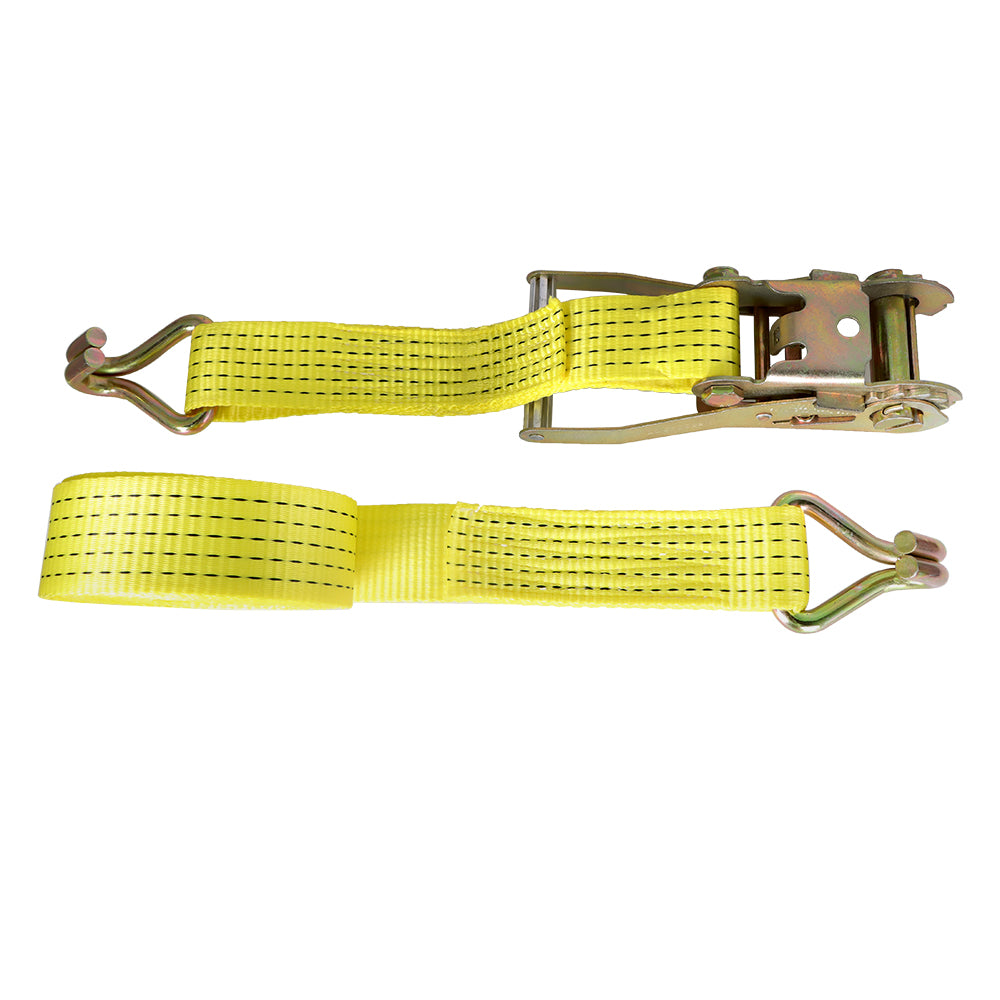 Findmall 8-Pcs 2" x 15' 5000 Lbs Ratchet Straps With J Hook Heavy Duty Tie Downs