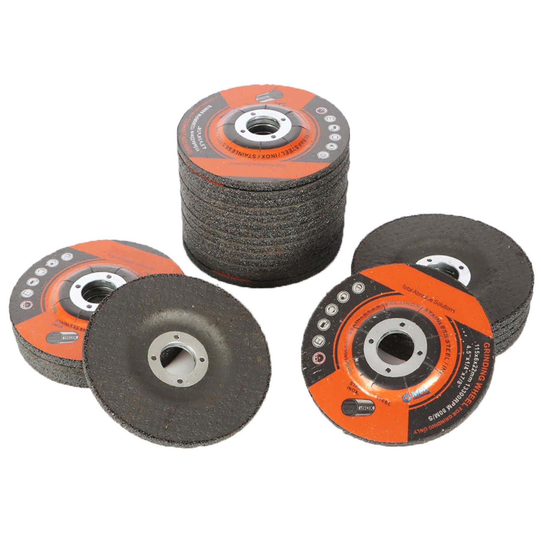 25 Pieces Grinding Wheels 4-1/2" x 1/4" x 7/8" 4.5 Disc Angle Grinder Wheels FINDMALLPARTS