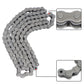 Findmall #80H Heavy Duty Roller Chain 10 Feet + Free Connecting Link 1 Connector