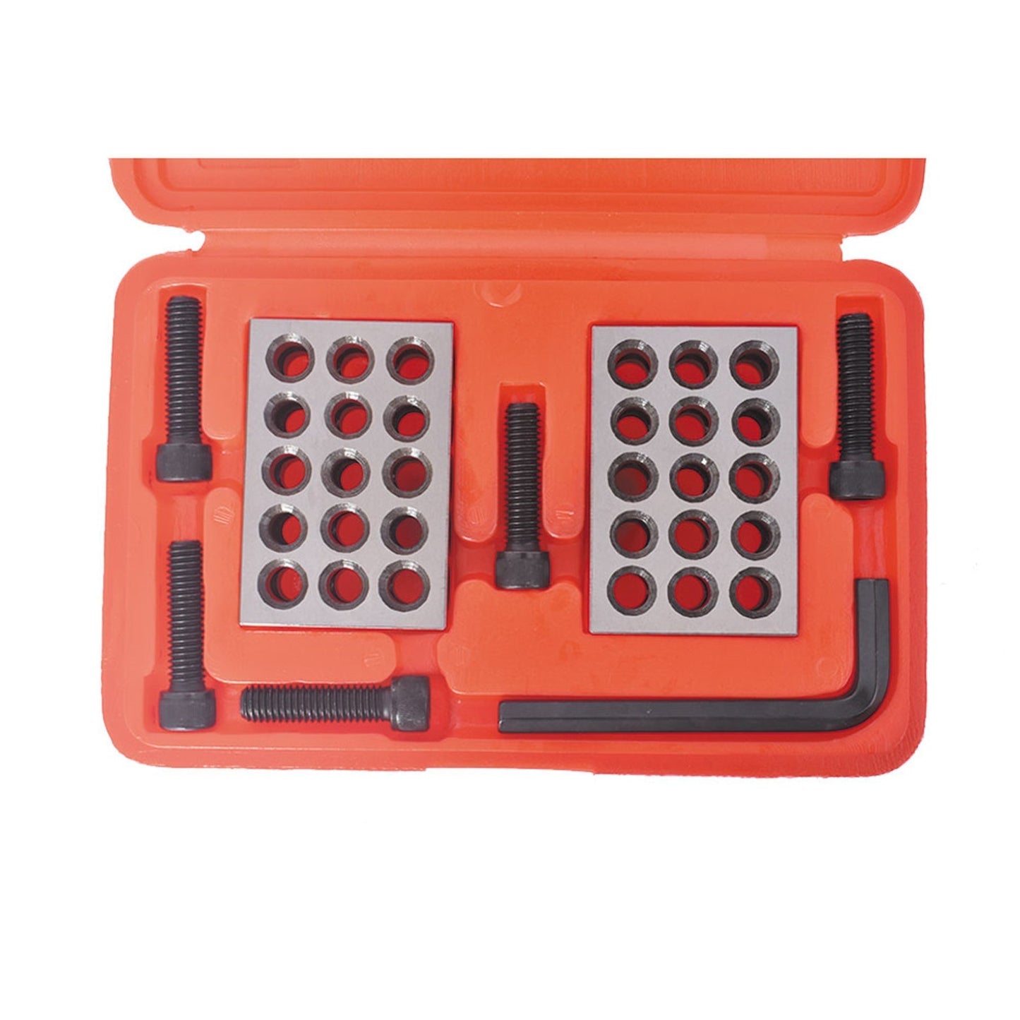 MATCHED PAIRS .0001" PRECISION 1-2-3 123 BLOCK SET 23 HOLES With Screws HEX KEY FINDMALLPARTS