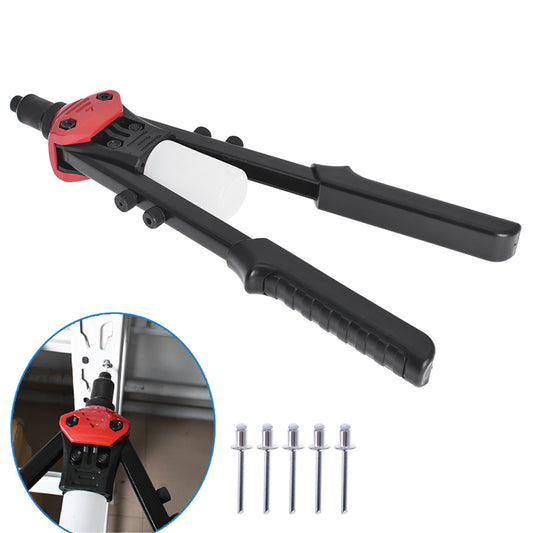findmall 13"Rivet Gun Heavy Duty Hand Riveter with 5 Replaceable Nosepieces Findmall