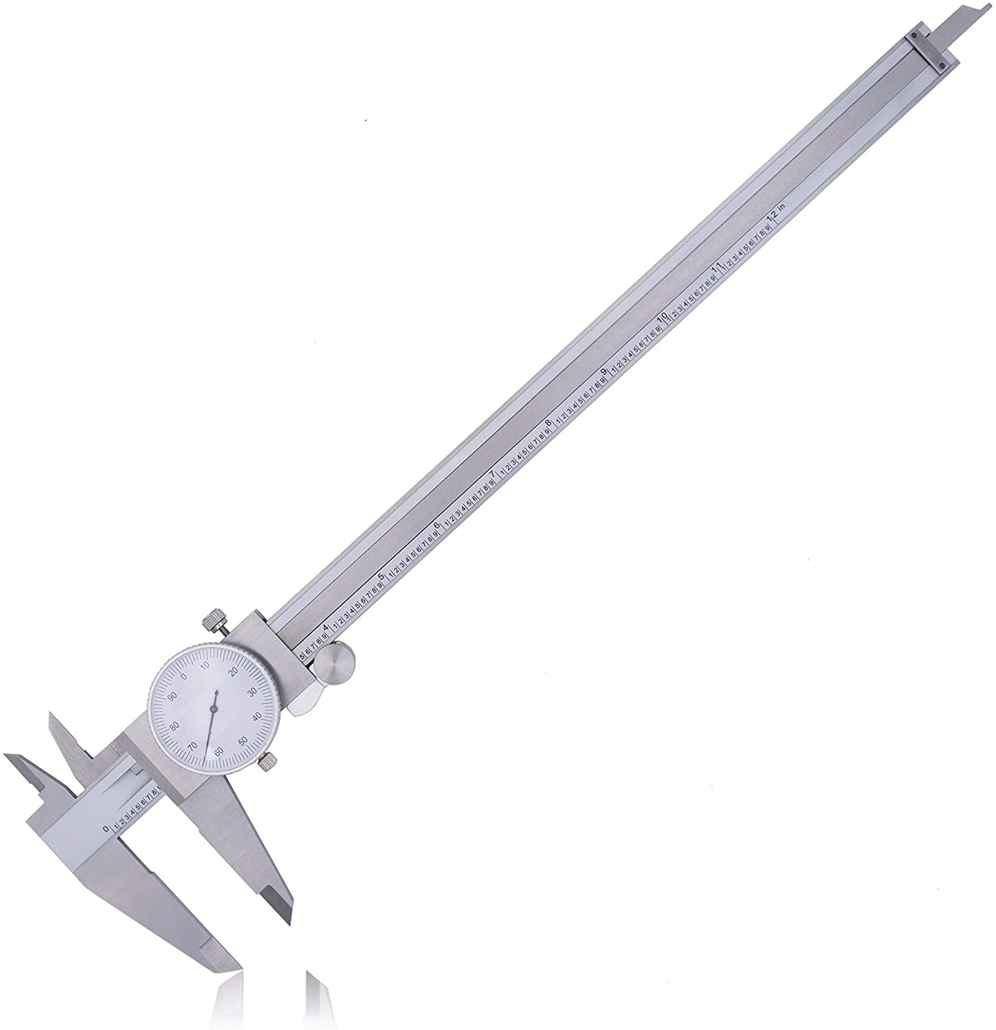 findmall  0-12 Inch Dial Caliper Double Shock Proof Stainless Steel SAE Measuring Tool FINDMALLPARTS