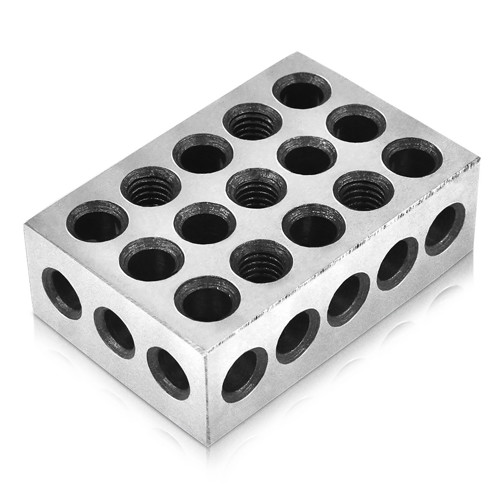 findmall 1-2-3 Blocks Matched Pair Hardened Steel 23 Holes Precision Machinist Milling FINDMALLPARTS