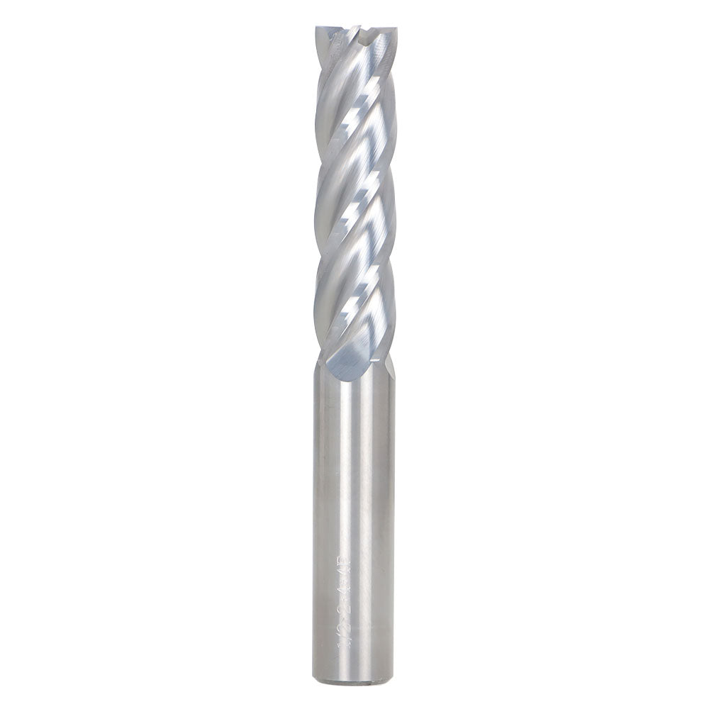 findmall  1/2 Inch Helix Carbide End Mill Tialn Coated 4 Flute 2 Inch Length of Cut Fit for Aluminum Cut Non-Ferrous Metal Upcut CNC Spiral Router Bit FINDMALLPARTS