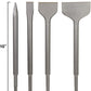 findmall  10 Inch SDS Plus Chisel Set, Thinset Scraping Bit Suitable with SDS Plus Hammer, 4Pcs Including Flat Chisel, Point Chisel, Scaling Chisel and Wide Chisel FINDMALLPARTS