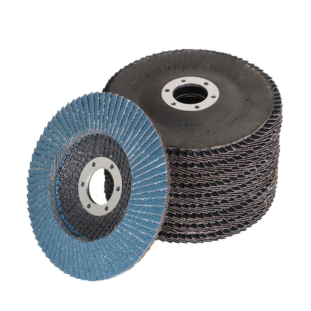 findmall 100 Pcs 4-1/2" X 7/8" 80 Grits Premium Zirconia Flap Discs Grinding Wheel Sandpaper Fit for Grinding FINDMALLPARTS