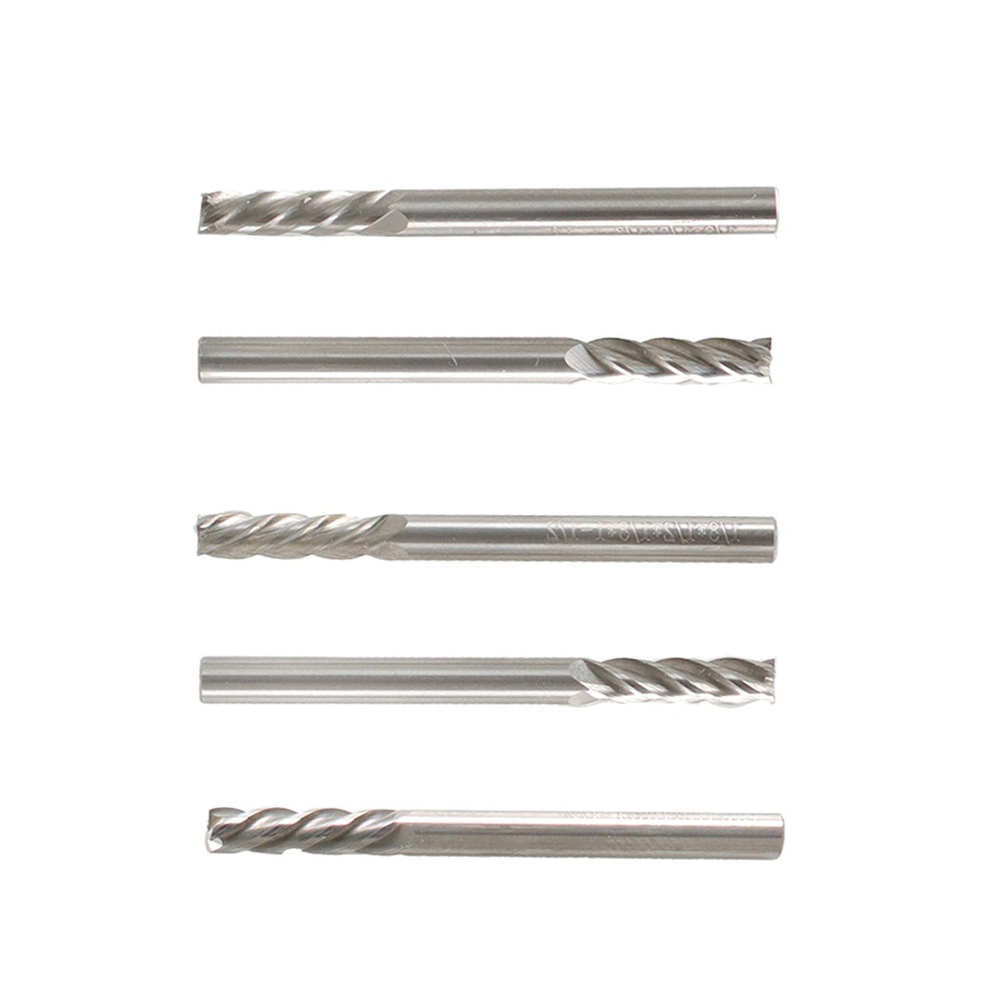 findmall  10Pcs 1/8 Inch Helix Carbide End Mill 4 Flute 1/2 Inch Length of Cut Fit for Aluminum Cut Non-Ferrous Metal Upcut CNC Spiral Router Bit FINDMALLPARTS