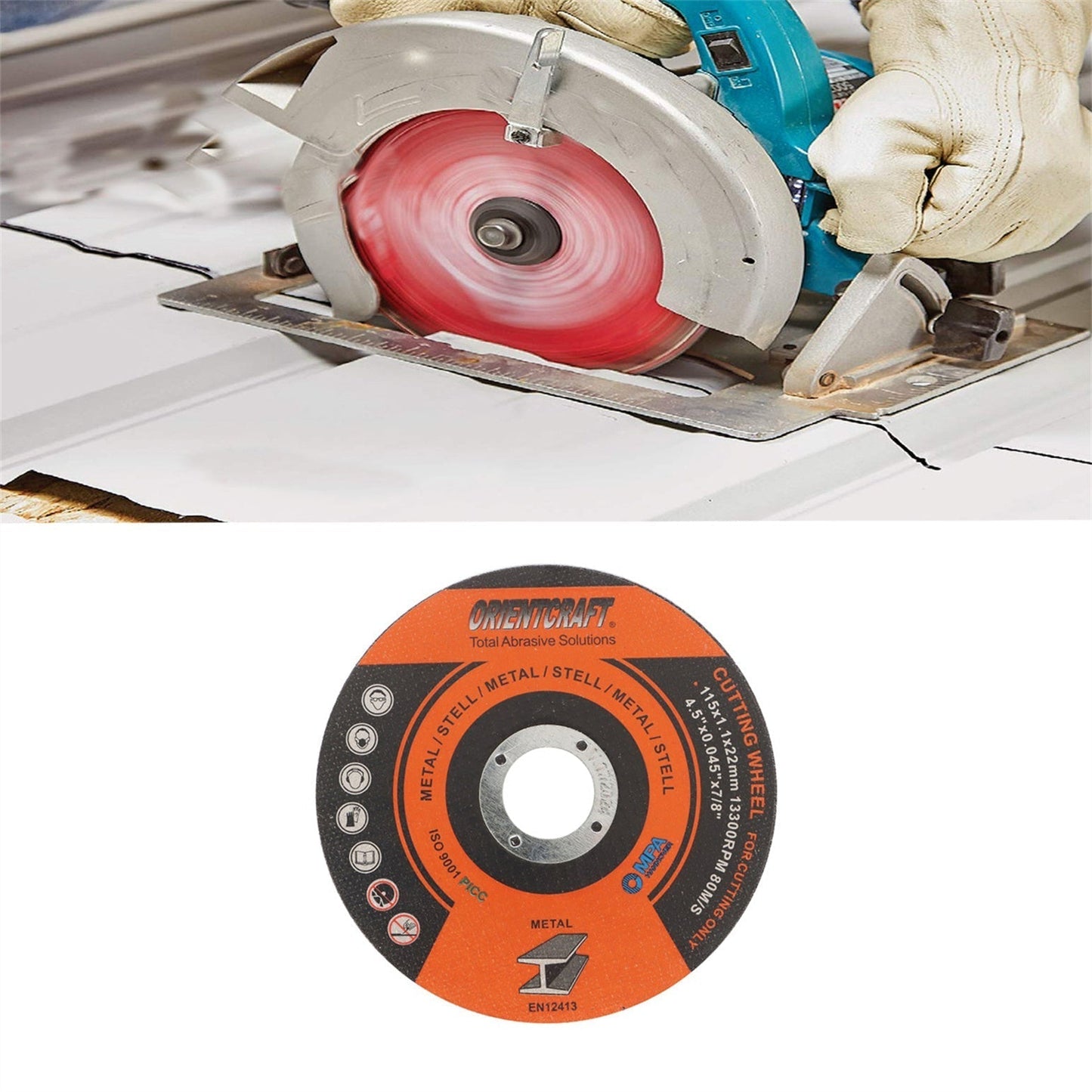 findmall 10Pcs 4.5" x 0.045" x7/8" Cut-Off Wheels Metal Cutting Disc For Angle Grinder FINDMALLPARTS