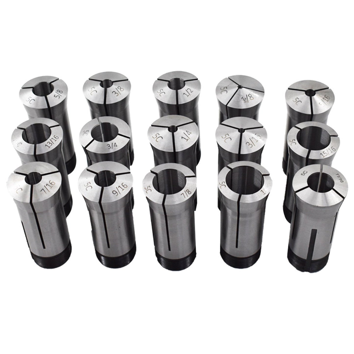 findmall 15Pcs 5C Collet Set Fit for Machining Turning FINDMALLPARTS