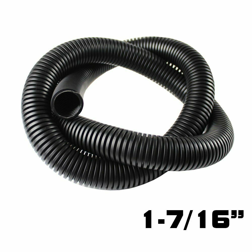 findmall 25ft1''Flex Cable Black Wire Loom Tube Corrugated Conduit Choose Hot Sizes Sleeve FINDMALLPARTS