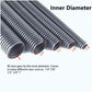 findmall 25ft1''Flex Cable Black Wire Loom Tube Corrugated Conduit Choose Hot Sizes Sleeve FINDMALLPARTS