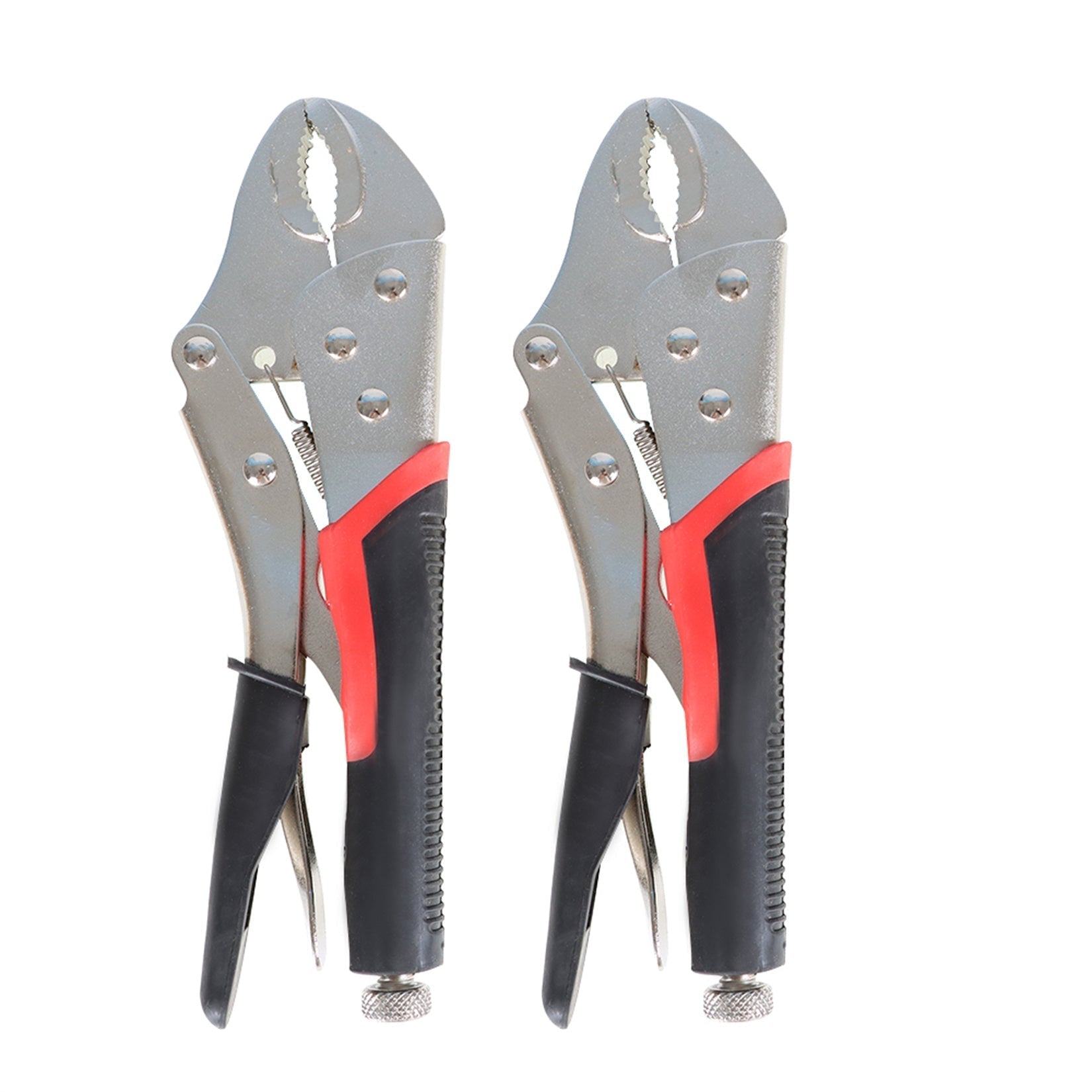 findmall  2Pcs 10 Inch Torque Lock Curved Jaw Locking Plier Set Chrome-vanadium Steel Fast Setup Easy Release for Home Shop Workshop and Automotive Use FINDMALLPARTS