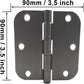 findmall  30 Pack Door Hinges Oil Rubbed Bronze 3.5 Inch x 3.5 Inch 5/8 Radius Corner Hardware Controls FINDMALLPARTS