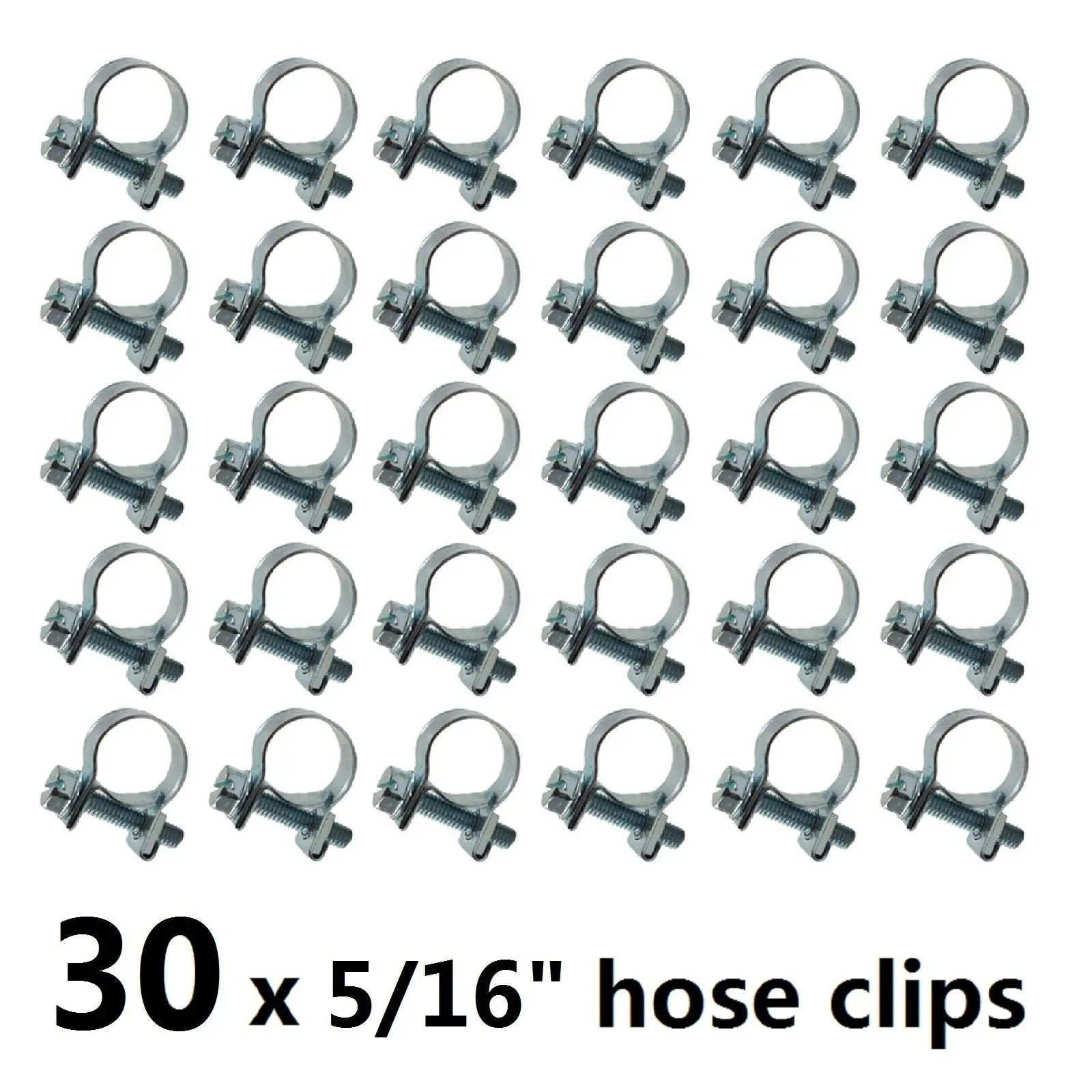 findmall  30PCS 5/16"Fuel Injection Hose CLAMP/AUTO Fuel Clamps FINDMALLPARTS