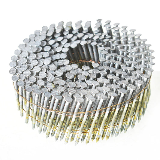 findmall 3600Pcs 1-3/4" x 0.092"Siding Nails 15 Degree Collated Wire Coil Full Round Head FINDMALLPARTS
