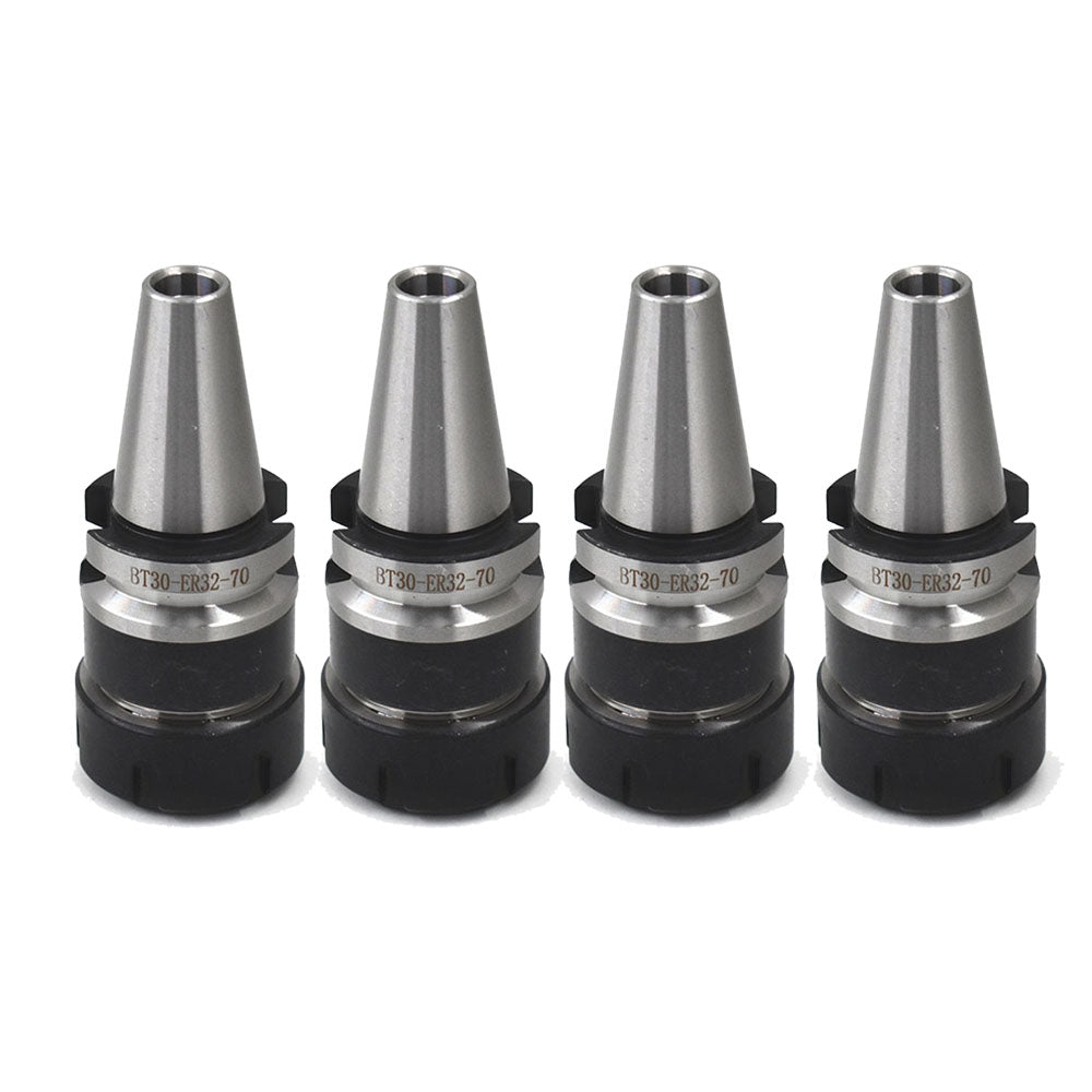 findmall 4 Pcs BT30-ER32 Collet Chucks W. Gage Length 70mm/2.76" Chucks-Tool Holder Fit for CNC Chucks or Holders for Drilling and Milling Machines FINDMALLPARTS