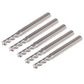 findmall 5 Pcs 5/32" 4 Flute Carbide End Mill 9/16" Length For Cutting 2" Overall Length FINDMALLPARTS