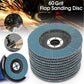 findmall 50 Pcs 4-1/2" X 7/8" 120 Grits Premium Zirconia Flap Discs Grinding Wheel Sandpaper Fit for Grinding FINDMALLPARTS