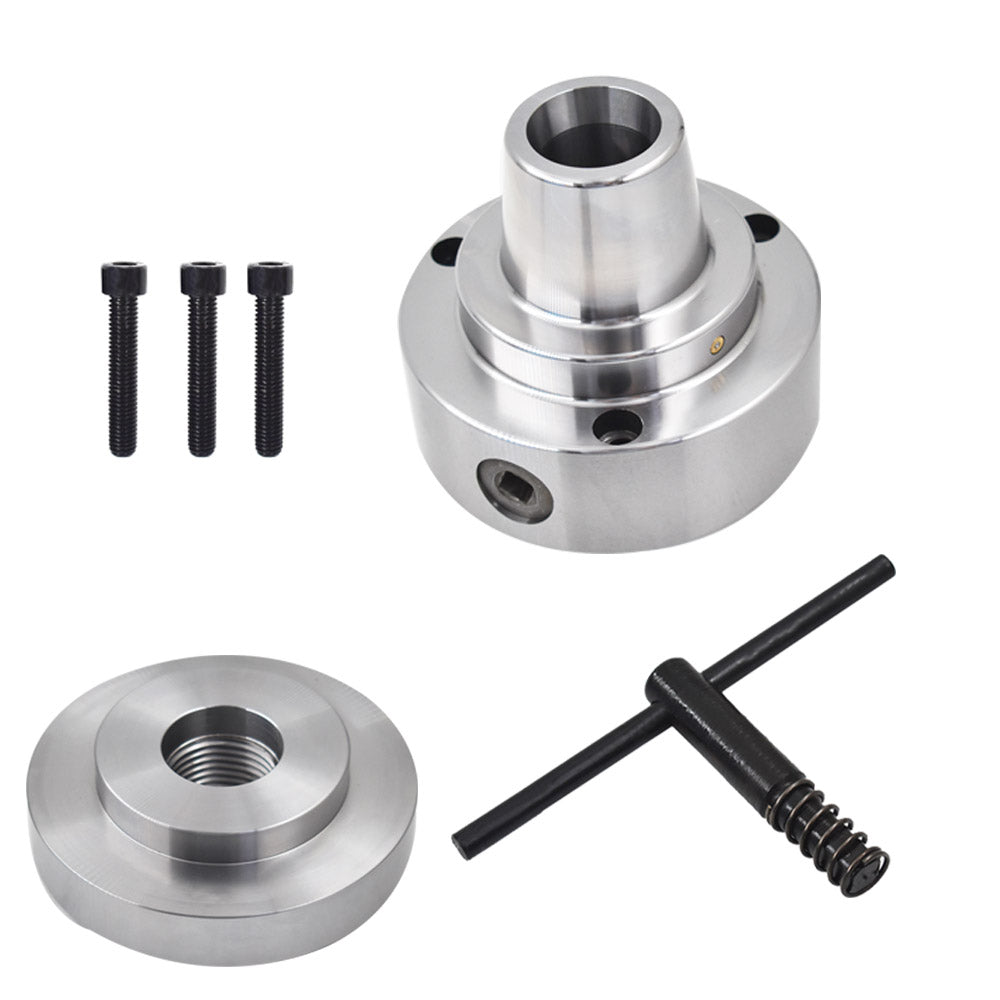 findmall 5C Collet Lathe Chuck Closer With Semi-finished Adapter 1-1/2" x 8 Thread Fit For Lathe FINDMALLPARTS