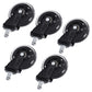 findmall 5Pcs 3 Inch Heavy Duty Office Chair Caster Wheels Rubber Swivel Wheels Replacement Casters FINDMALLPARTS