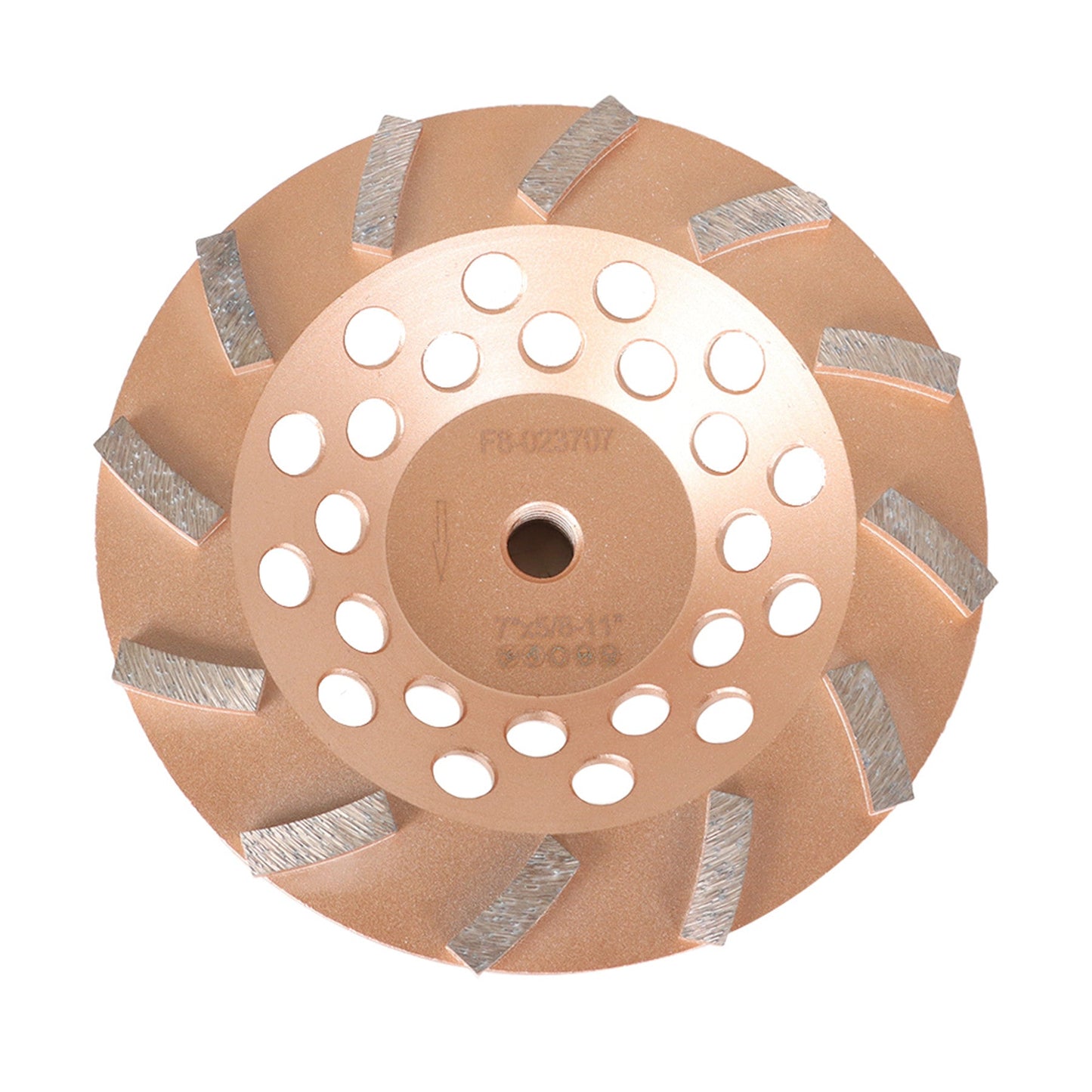 findmall  7 Inch 12 Turbo Diamond Segments 5/8 Inch -11 Arbor Grinding Wheels Diamond Cup Grinding Wheels Fit for Concrete and Masonry Available FINDMALLPARTS