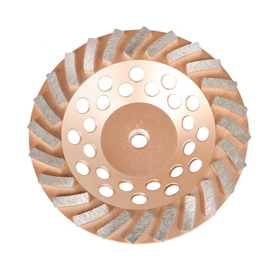 findmall 7 Inch 24 Turbo Diamond Segments 5/8 Inch -11 Arbor Grinding Wheels Diamond Cup Grinding Wheels Fit for Concrete and Masonry Available FINDMALLPARTS