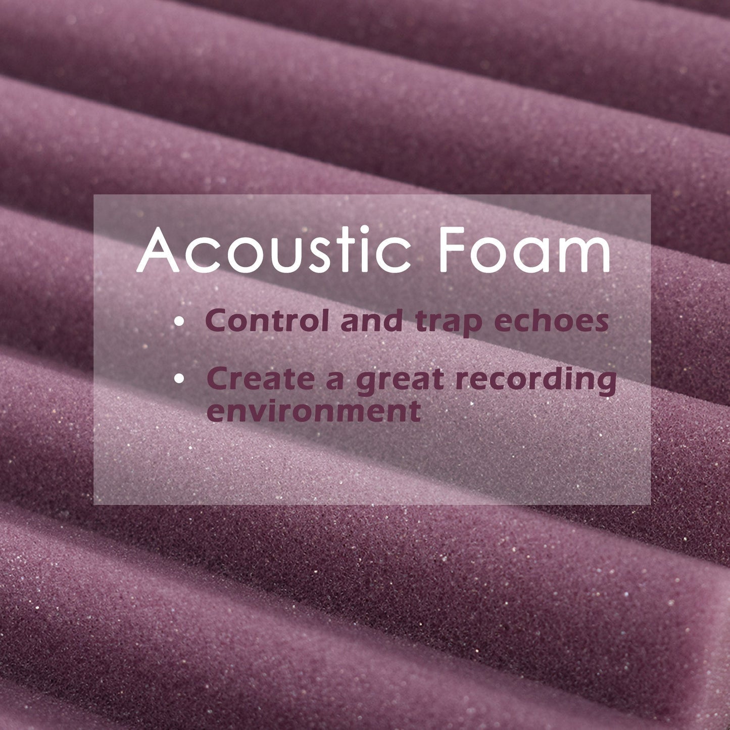 findmall 96 Pack Acoustic Foam Panels 1 x 12 x 12 Inch Sound Foam Panels Studio Sound Proof Foam Panels 48 Black 48 Purple FINDMALLPARTS