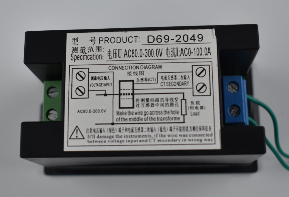 findmall AC 80-300V LCD Digital Voltmeter Ammeter Volt Amp Power Kwh Panel Meter 100A CT FINDMALLPARTS