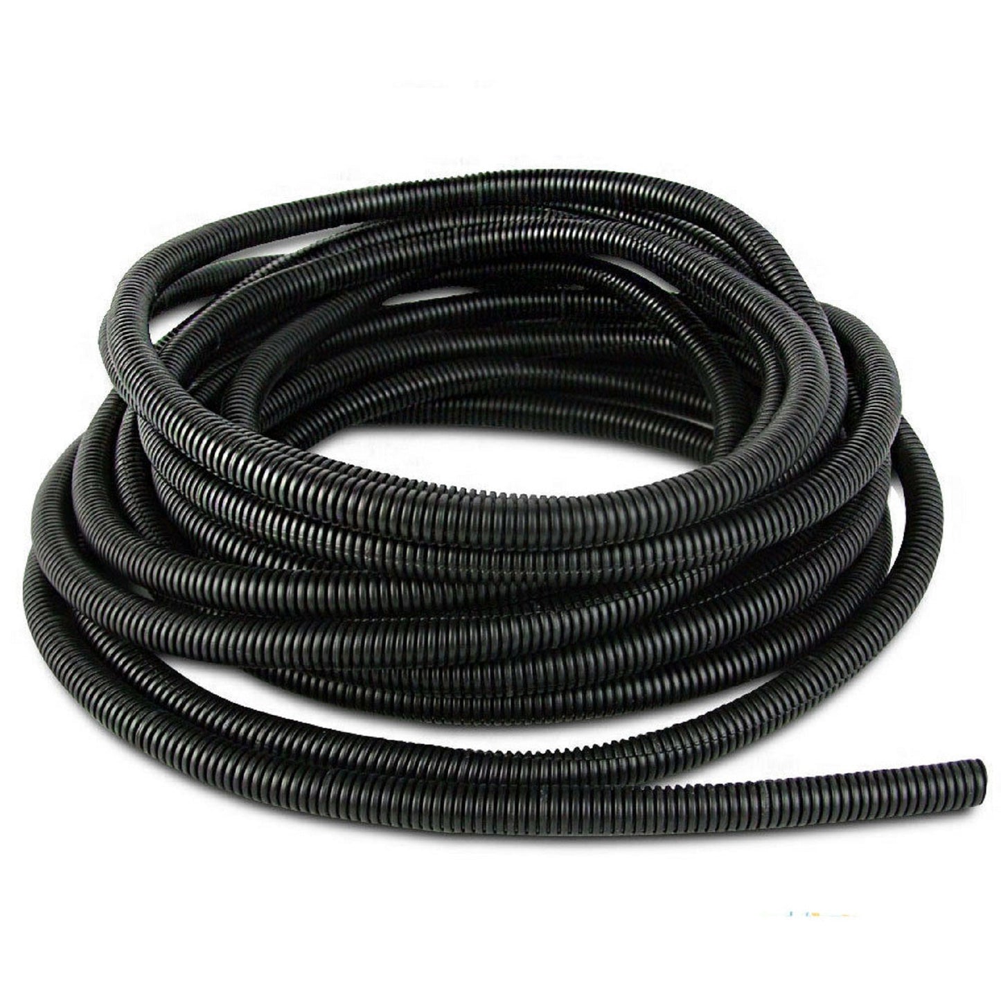 findmall Conduit Corrugated Wire Loom Flex Cable Choose Hot Sizes Black Plastic Tube (20ft-3/4") FINDMALLPARTS