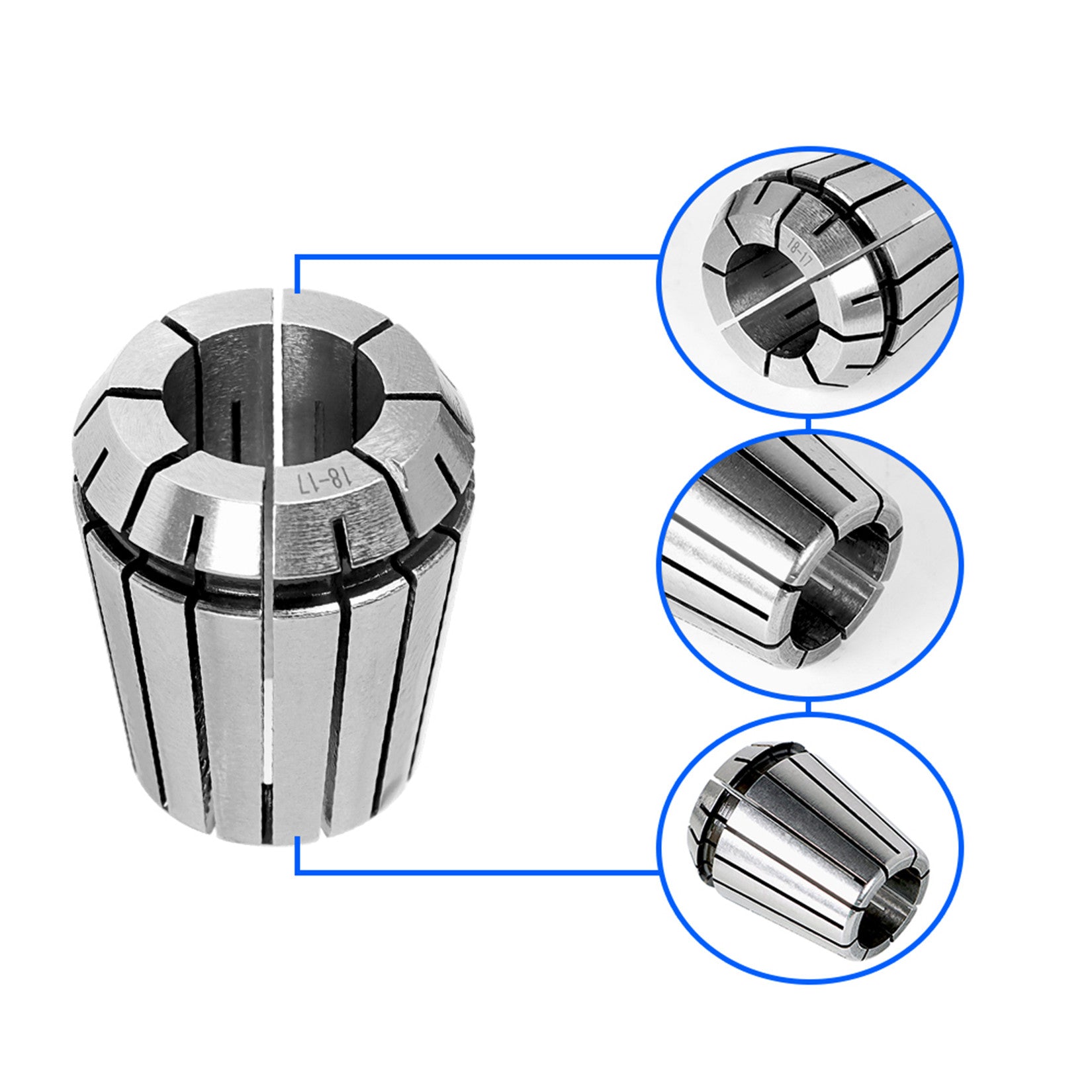 findmall ER32 Collet Set 19Pcs ER32 Collet Chuck Spring Collet Set CNC Engraving Milling Lathe Chuck Tool 2-20MM Fit for CNC Engraving Machine and Milling Lathe Tool FINDMALLPARTS