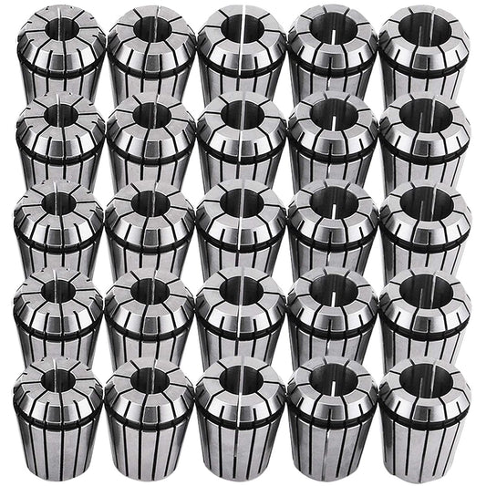 findmall  ER32 Collet Set 25Pcs ER32 Collet Chuck Spring Collet Set CNC Engraving Milling Lathe Chuck Tool 1/16-13/16 Inch Fit for CNC Engraving Machine and Milling Lathe Tool FINDMALLPARTS