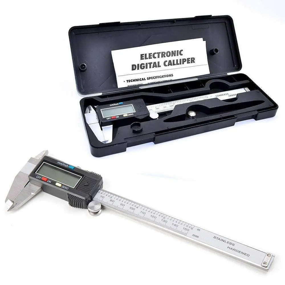 findmall Electronic Digital Caliper Stainless Steel Body with Large LCD Screen 0-6 Inches Inch/Millimeter Conversion FINDMALLPARTS