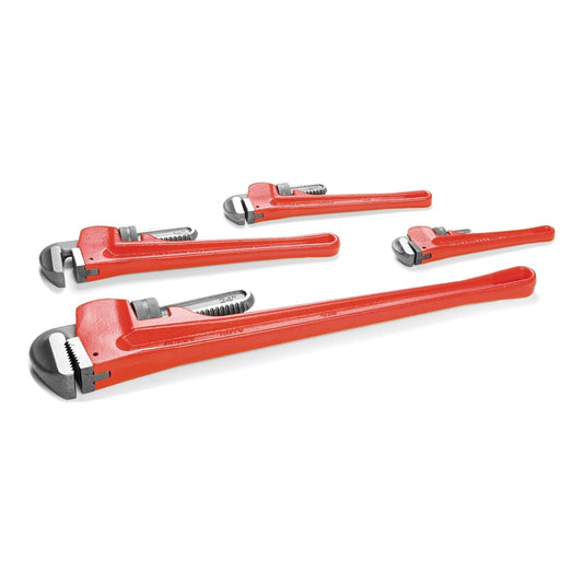 findmall  Heavy Duty Straight Pipe Wrench, 8 Inch, 10 Inch, 14 Inch, 24 Inch Plumbing Wrench Set with Adjustable Jaws FINDMALLPARTS