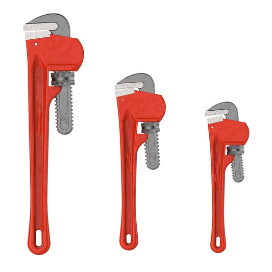 findmall  Heavy Duty Straight Pipe Wrench, 8 Inch, 10 Inch, 14 Inch Plumbing Wrench Set with Adjustable Jaws FINDMALLPARTS