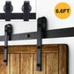 findmall Sliding Barn Door Hardware Kit classic 6.6FT Modern Closet Hang Style Track Rail For Single Door FINDMALLPARTS