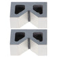 findmall  V-Block Set Cast Iron 2 X 1-5/8 X 1-3/8 Inch FINDMALLPARTS