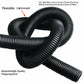 findmall Wire Harness Wrap Cover Sleeve Conduit Wire Conduit Corrugated Tube Conduit PP Polyethylene Tubing Flexible Pipe Hose Cover Auto Home Marine (10ft-1/4") FINDMALLPARTS